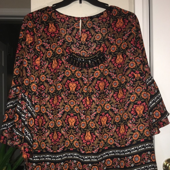 Relatively Multi colored beaded blouse. - Picture 2 of 3